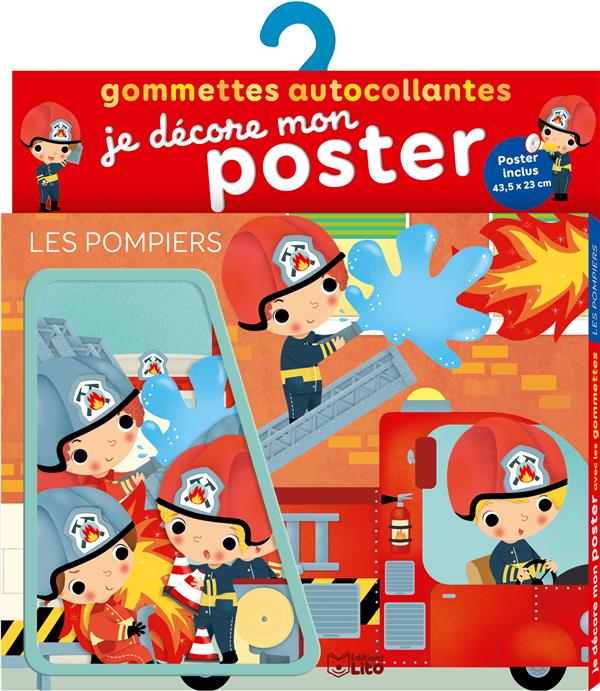 - GOMMETTES POSTER LES POMPIERS - GOMMETTES POSTER LES POMPIERS
